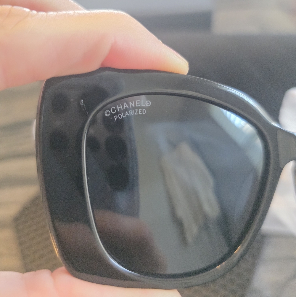 NWT AUTHENTIC Chanel Black Oversized Square Sunglasses 5422B - Picture 11 of 16